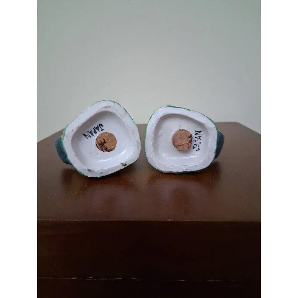 Vintage Ceramic Duck Novelty Animal Salt & Pepper Shakers Set, 2 Pieces. Japan